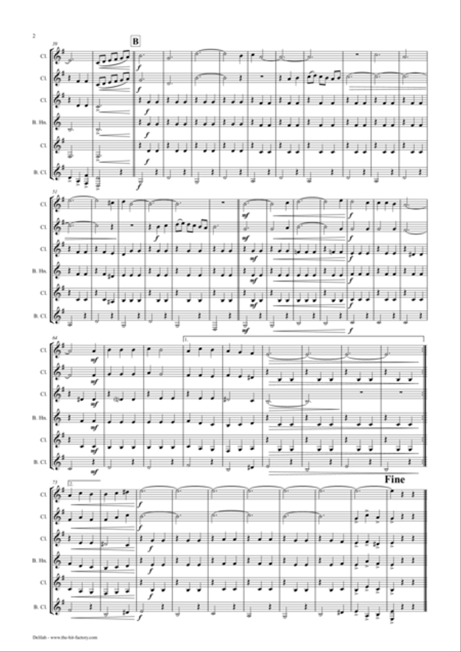 Delilah Woodwind Ensemble scores gallery preview page 3