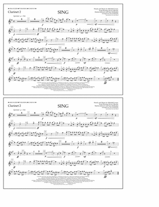 Sing - Clarinet 2