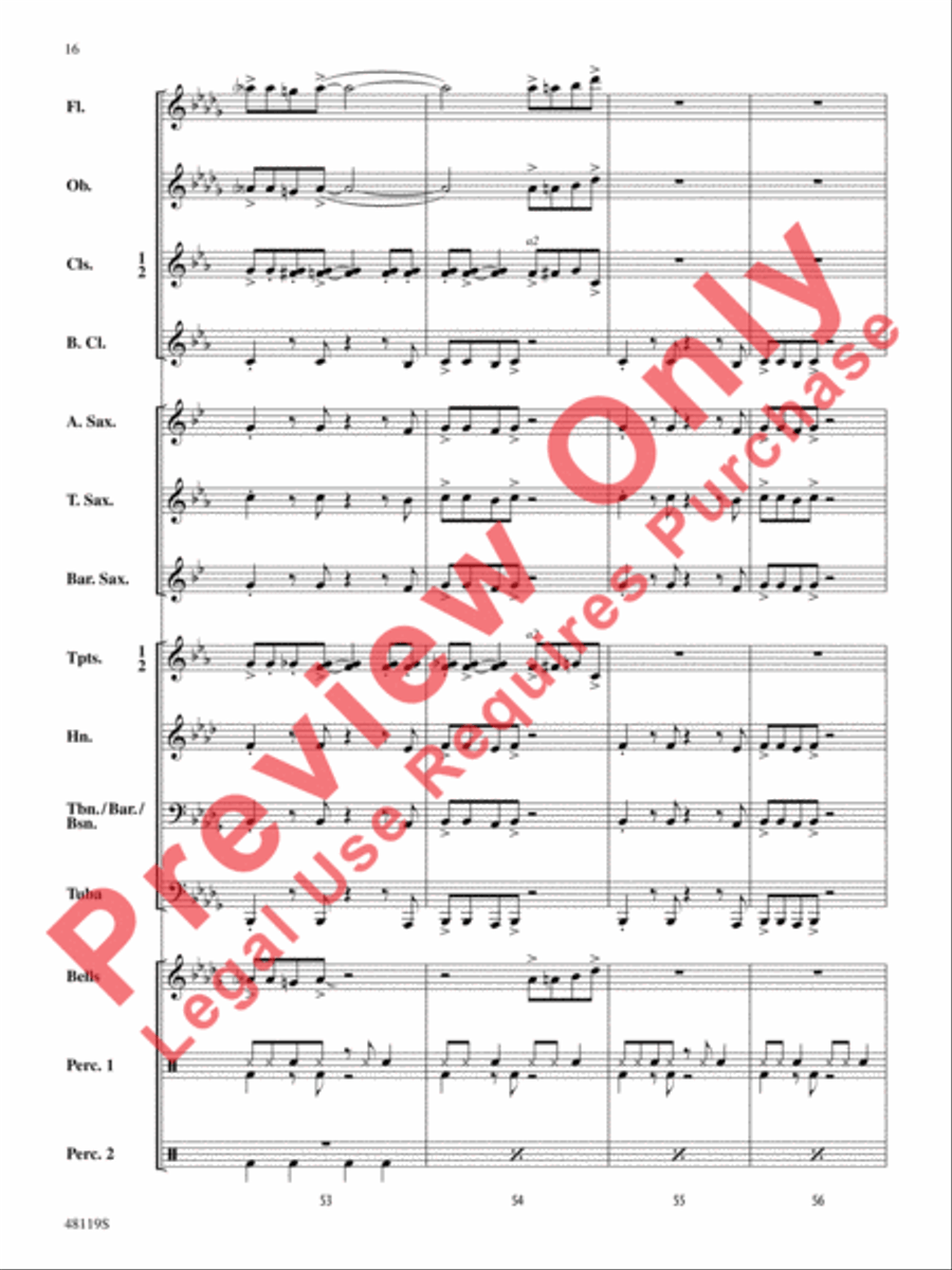 In a New York Jam Concert Band scores gallery preview page 17