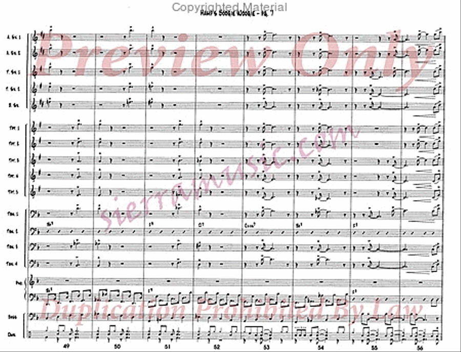 Hamp's Boogie Woogie Jazz Ensemble scores gallery preview page 8