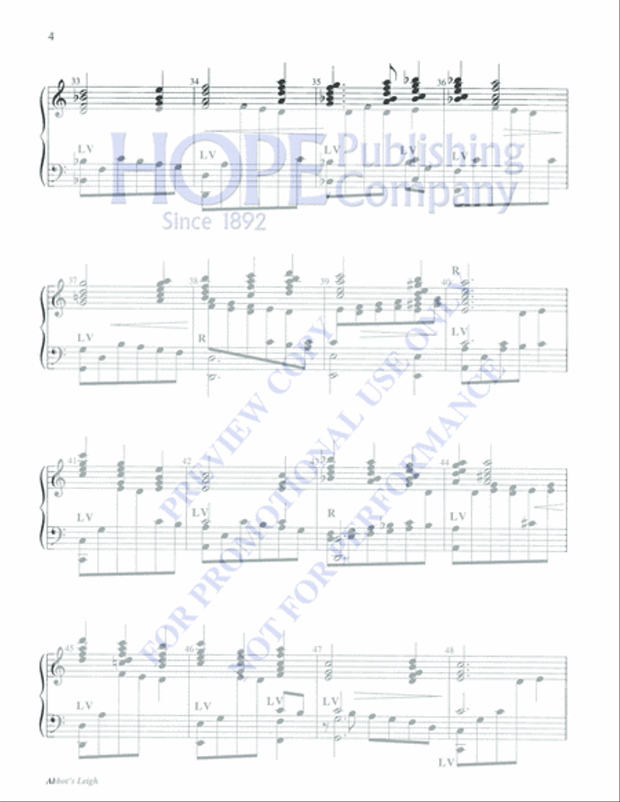 Abbot's Leigh Abbot's Leigh 5-Octaves scores gallery preview page 4