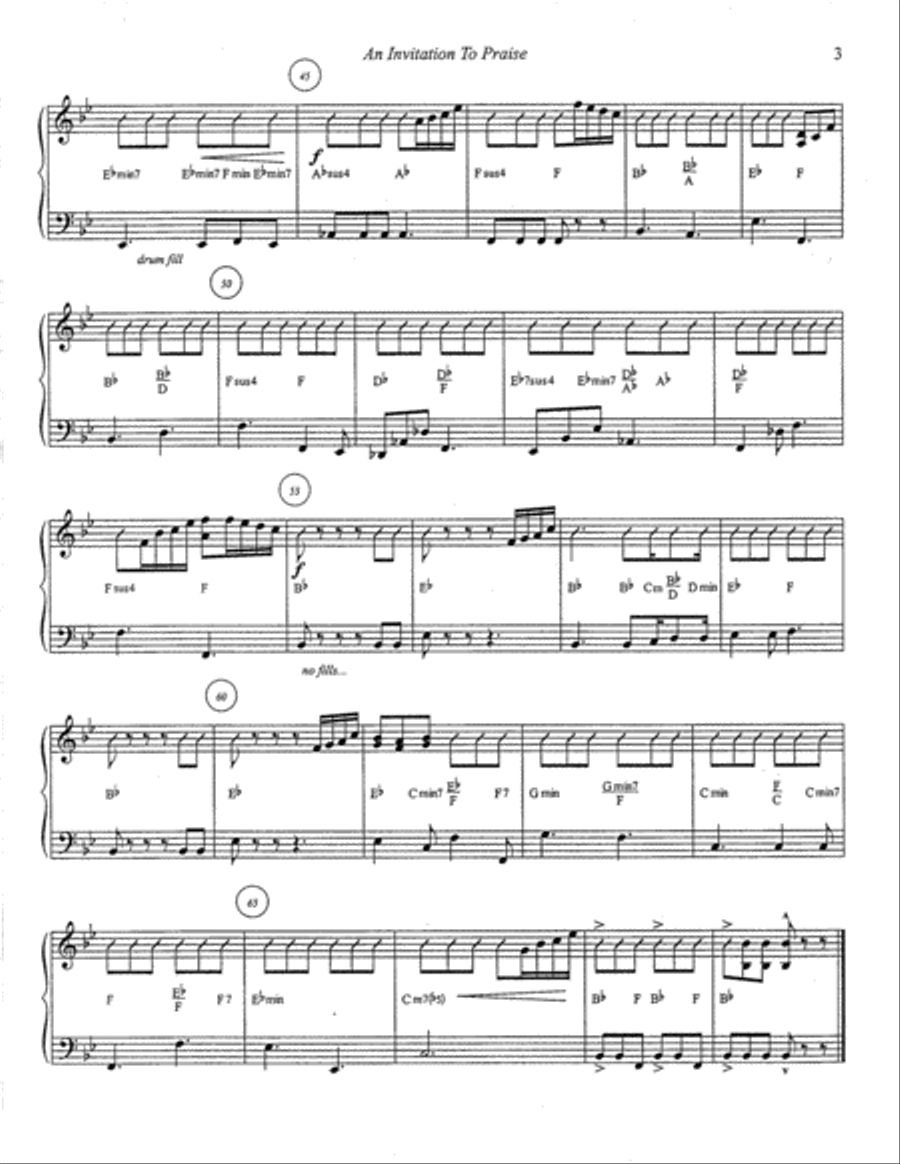 Invitation to Praise, An Invitation to Praise, An Set of Parts scores gallery preview page 4