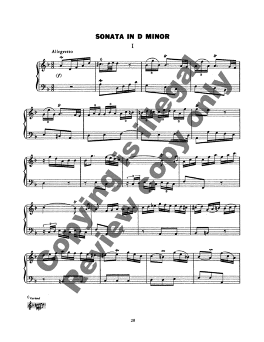 Six Sonatas for Keyboard Piano scores gallery preview page 11