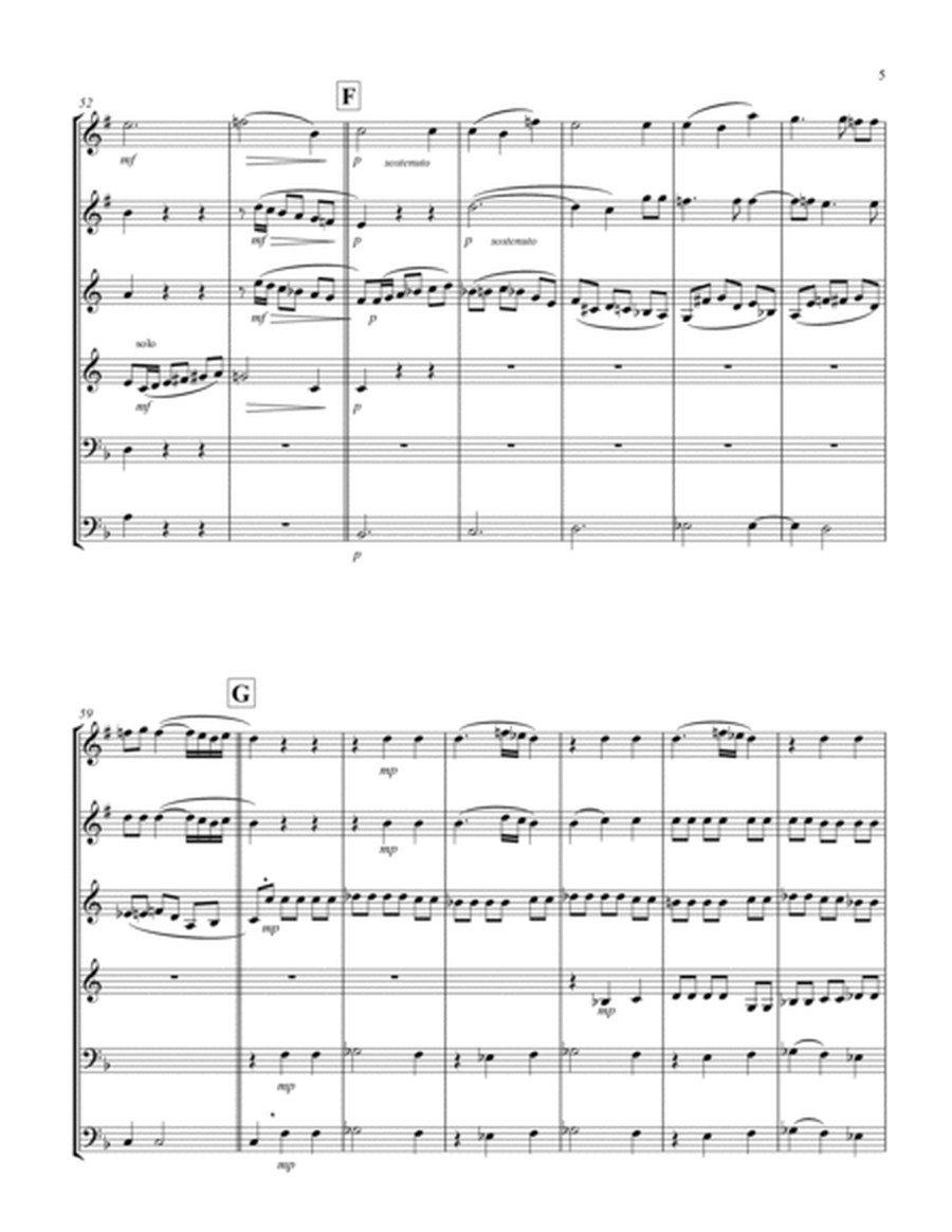 Recordare (from "Requiem") (F) (Brass Sextet - 2 Trp, 2 Hrn, 1 Trb, 1 Tuba)