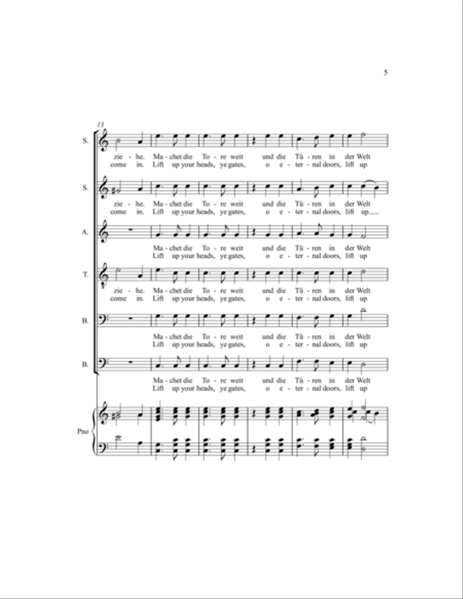Machet die Tore weit A Cappella scores gallery preview page 8