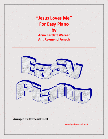 Jesus Loves Me - Easy Piano/ Early Intermediate image number null