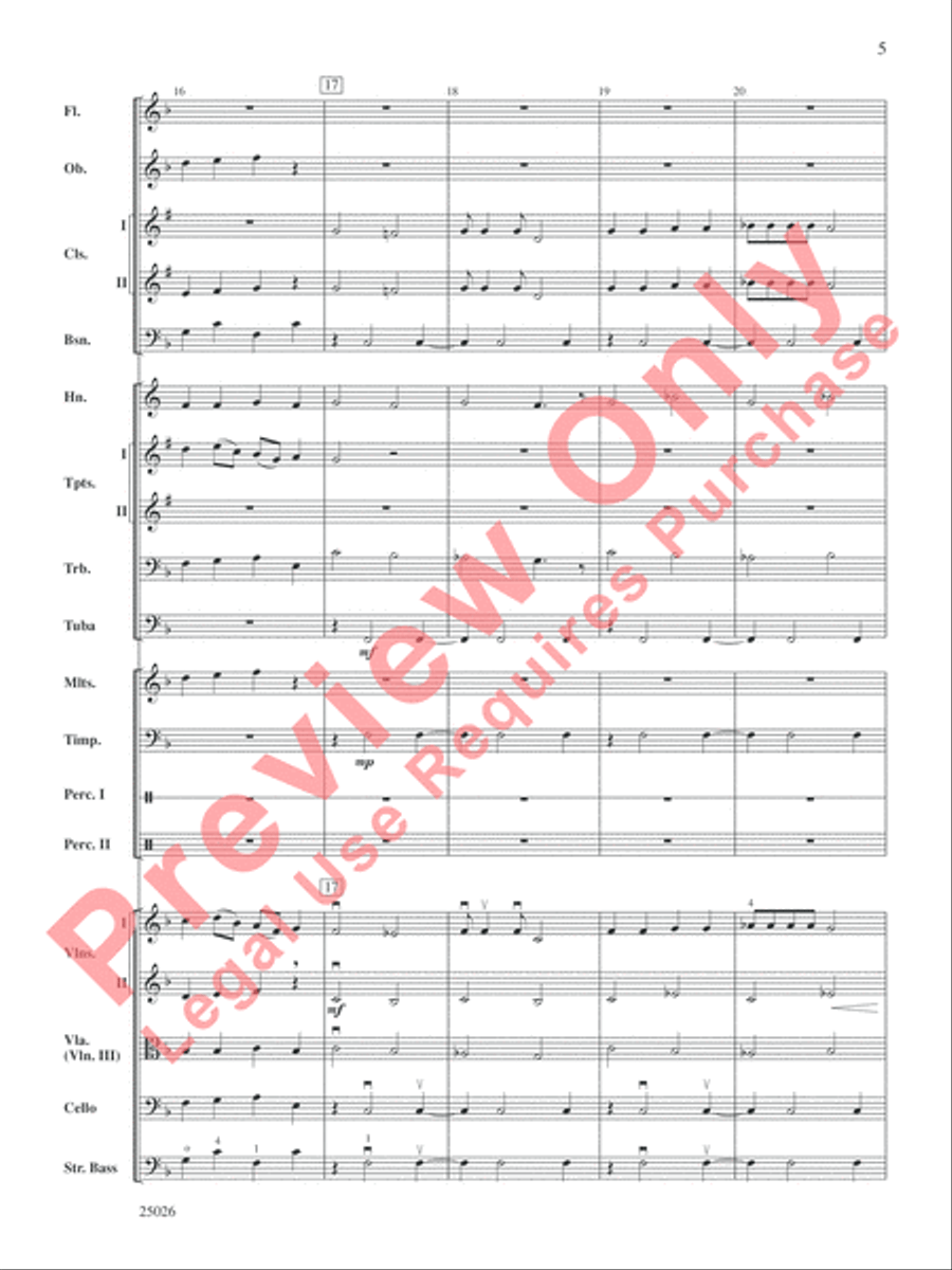 Christmas Comes Again . . . in About Three Minutes Full Orchestra scores gallery preview page 6