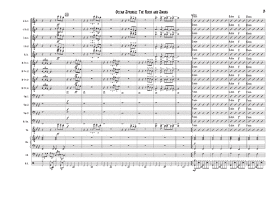 Ocean Springs- The Rock and the Swing Jazz Ensemble scores gallery preview page 3