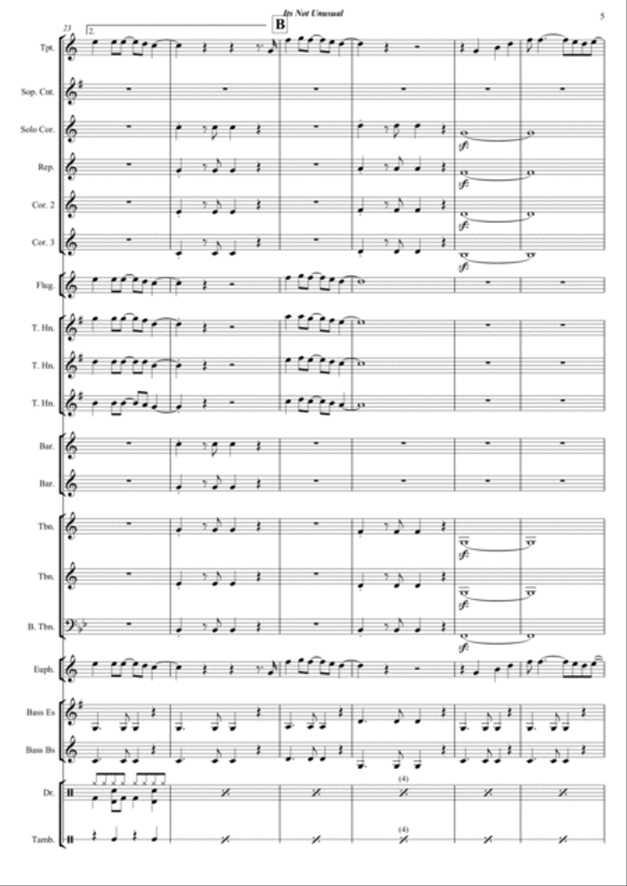 It's Not Unusual Brass Band scores gallery preview page 6