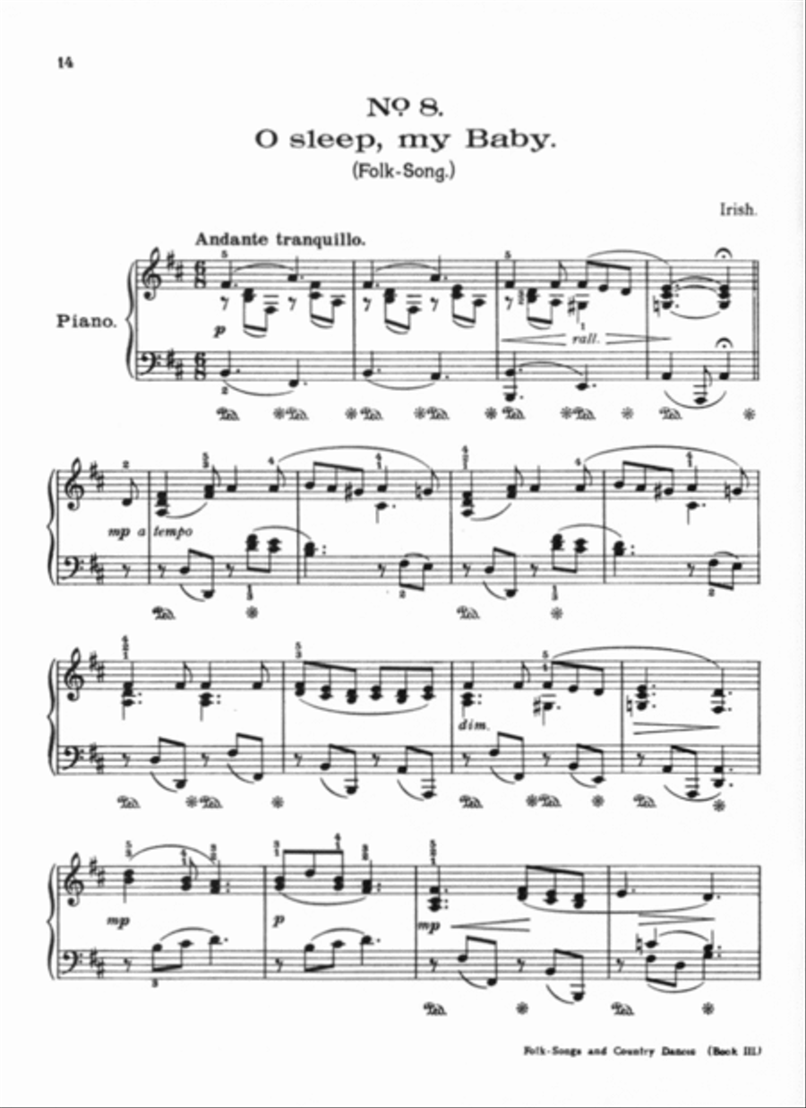 Folk Songs & Country Dances Piano Solo scores gallery preview page 4