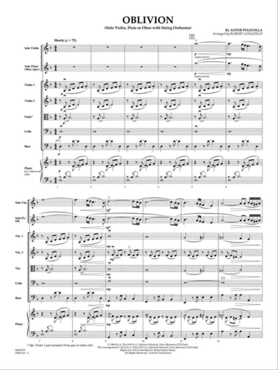 Oblivion String Orchestra scores gallery preview page 3