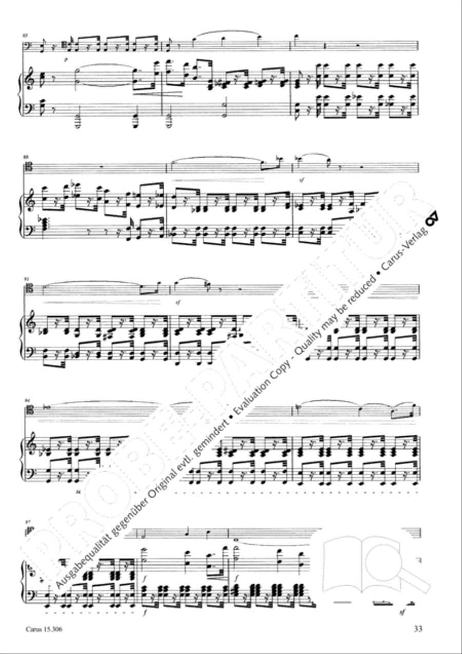 Grand Duo fur Violoncello und Klavier String Duet scores gallery preview page 34
