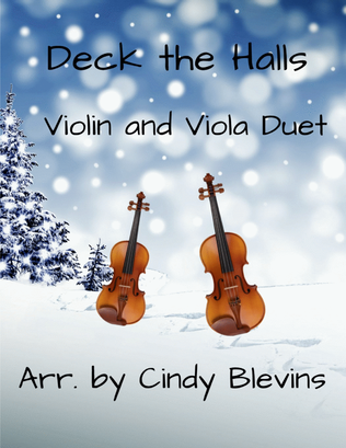 Deck the Halls, for Violin and Viola Duet