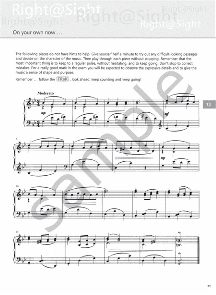 Right@Sight Piano Grade 7 Piano Method scores gallery preview page 4