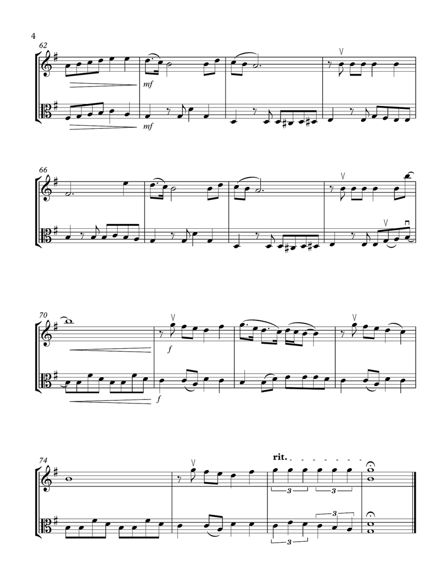 I Want To Hold Your Hand String Duet scores gallery preview page 4