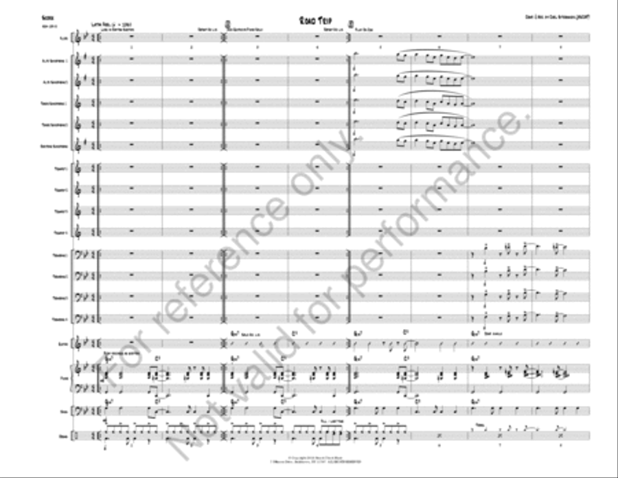 Road Trip Road Trip Jazz Ensemble scores gallery preview page 3