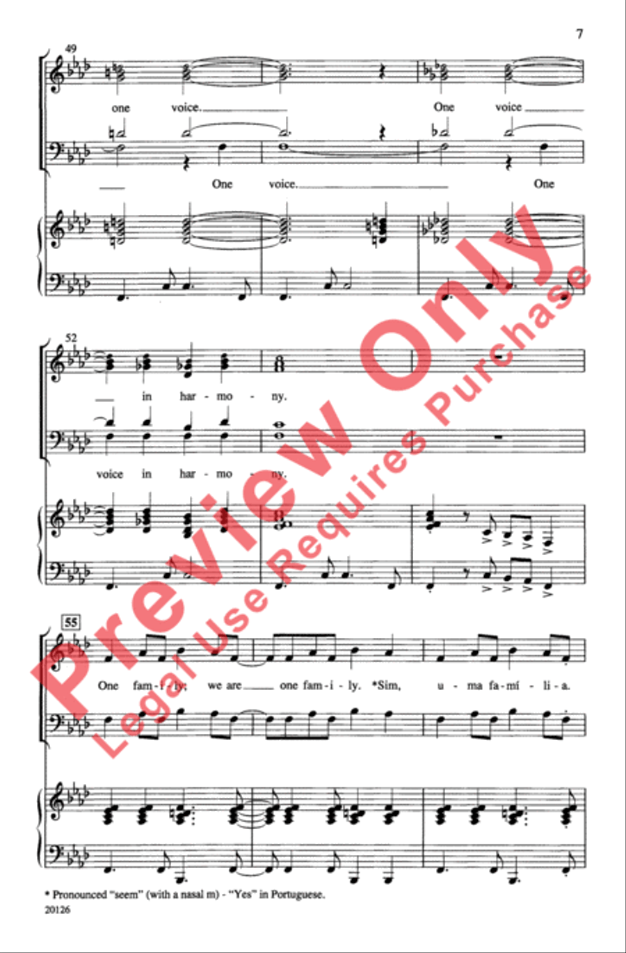 Uma Familia 4-Part scores gallery preview page 7