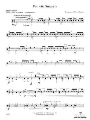 Patriotic Snippets: 1st Percussion