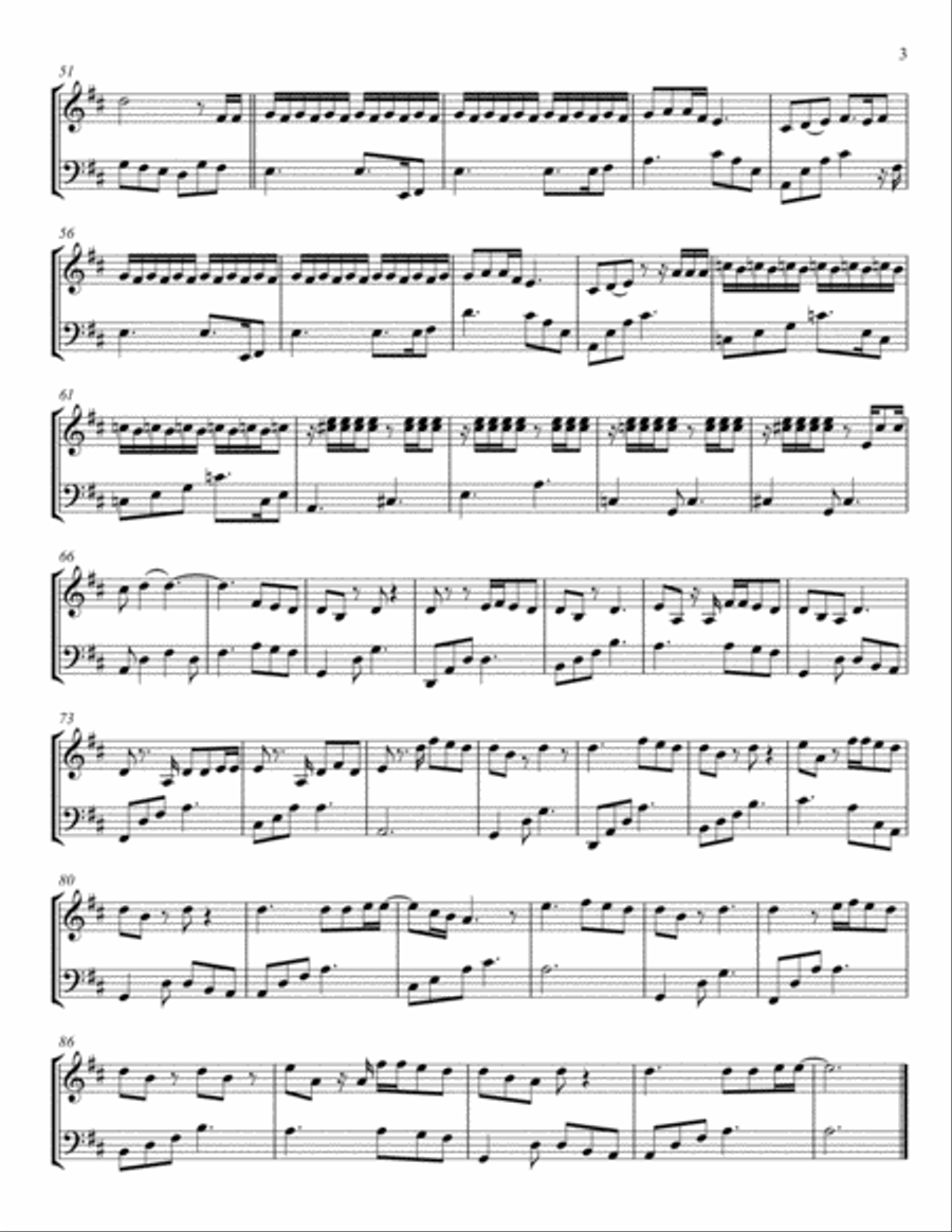I Won't Give Up String Duet scores gallery preview page 3