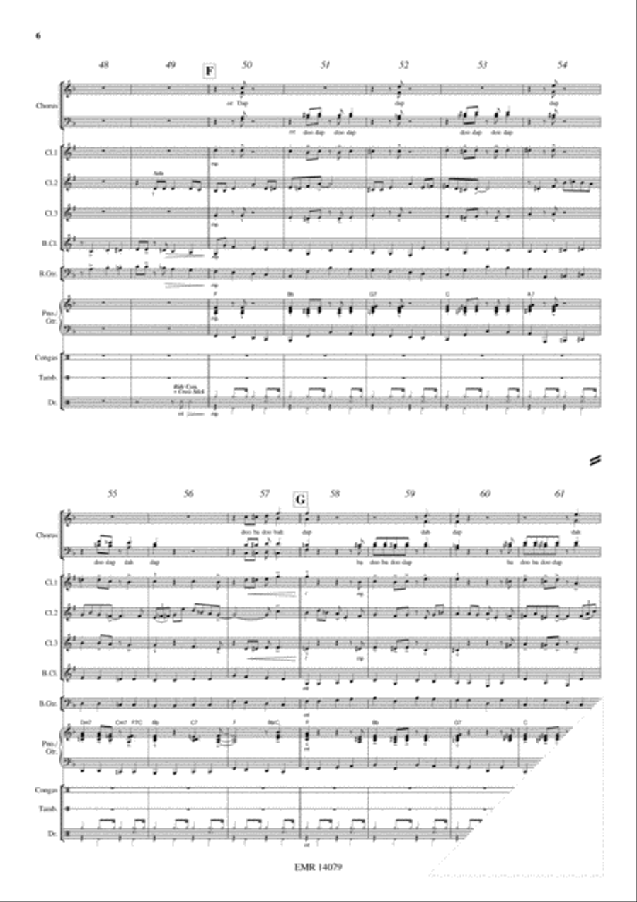 A Merry Christmas Clarinet Quartet scores gallery preview page 7