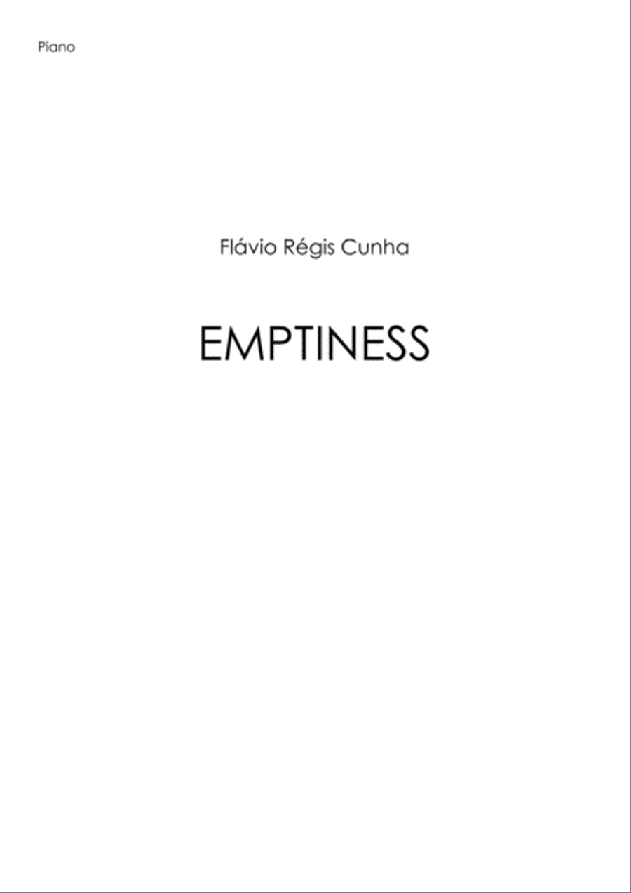Emptiness Easy Piano scores gallery preview page 1