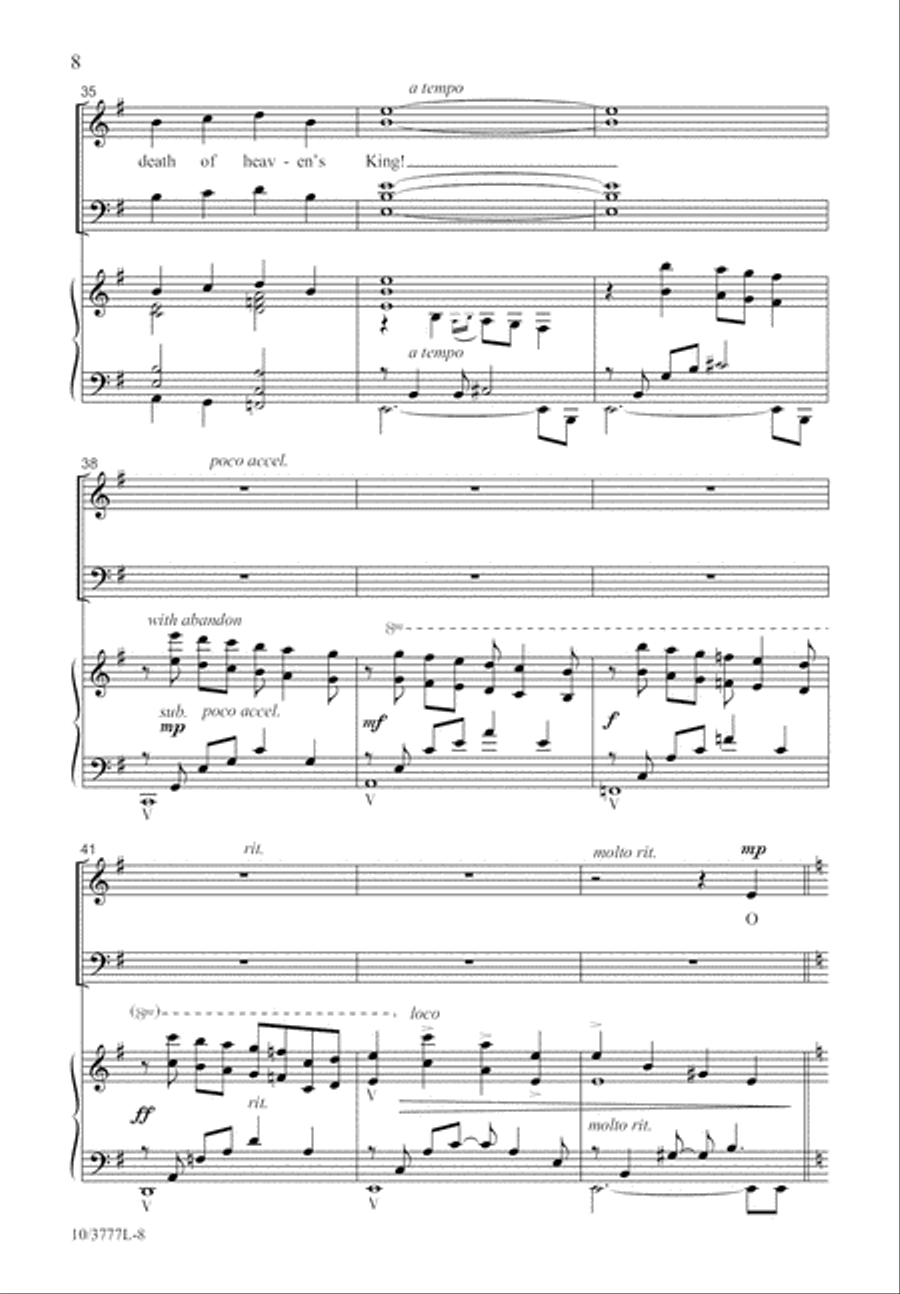 Christ Jesus Now Is Fallen 4-Part scores gallery preview page 8