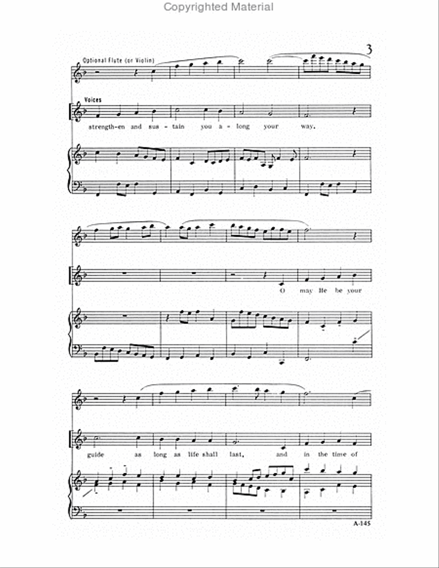 Blessing Blessing Unison Choir scores gallery preview page 3