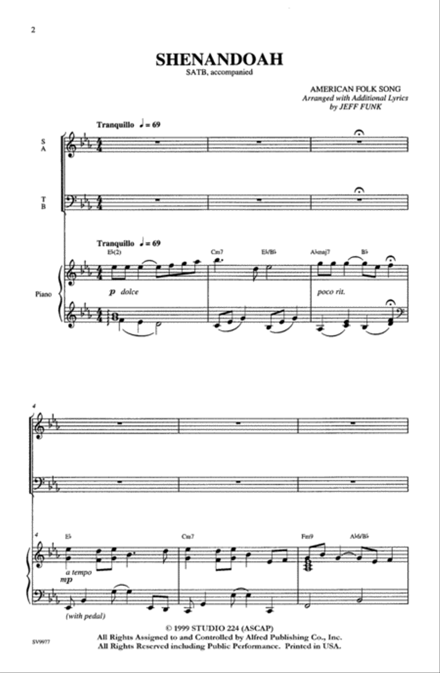 Shenandoah 4-Part scores gallery preview page 2