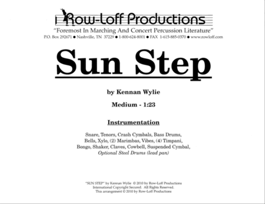 Sun Step w/Tutor Tracks Percussion Ensemble scores gallery preview page 2