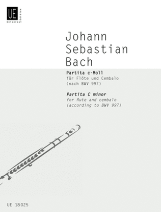 Book cover for Partita, C minor, BWV 997, Flute