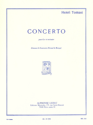 Book cover for Concerto (horn & Piano)