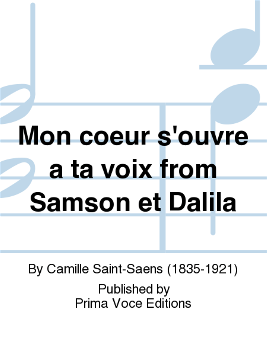 Mon coeur s'ouvre a ta voix from Samson et Dalila Mezzo-Soprano Voice scores gallery preview page 1