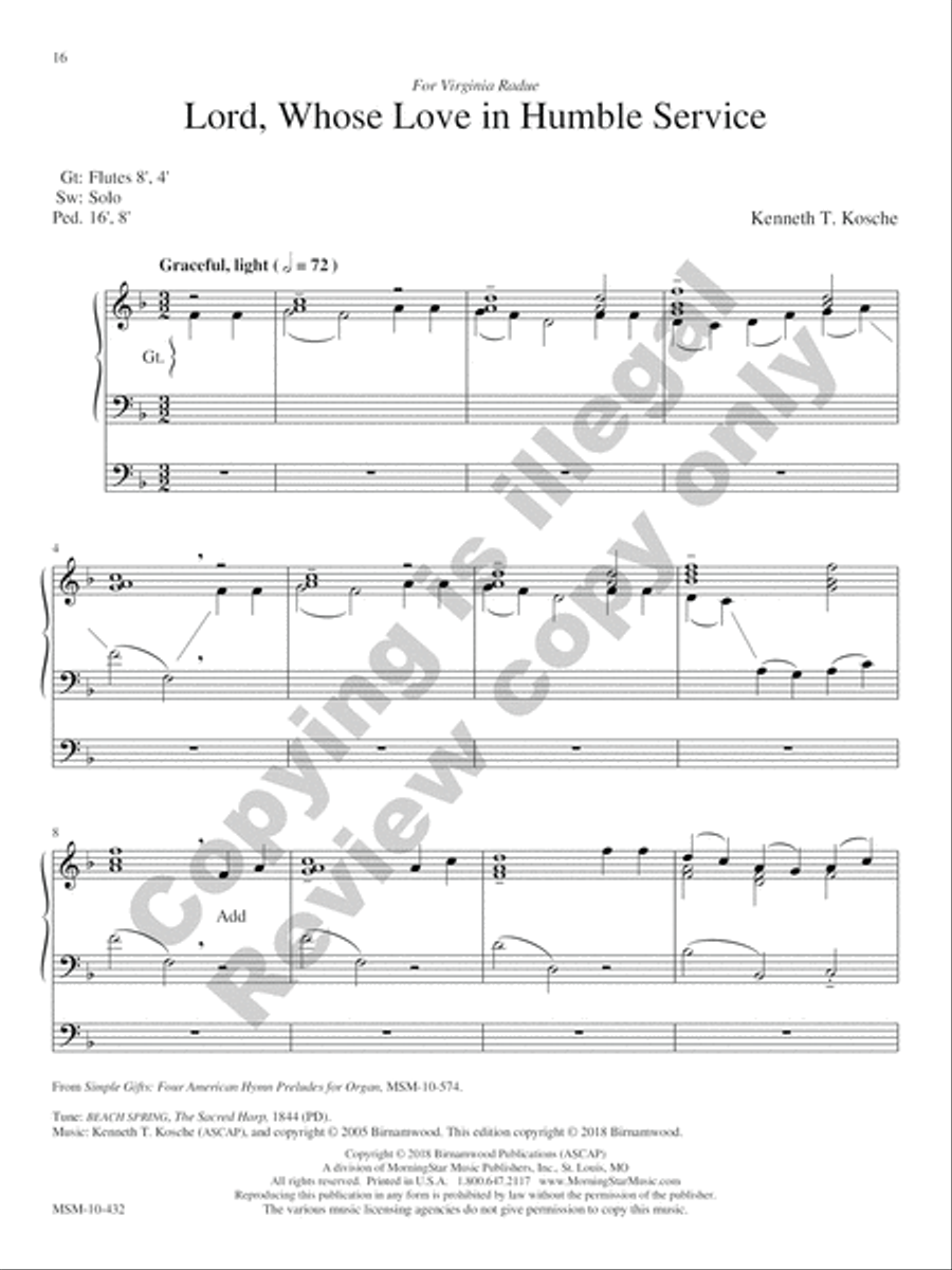 In Memoriam: Funeral Music for Organ Organ Solo scores gallery preview page 25