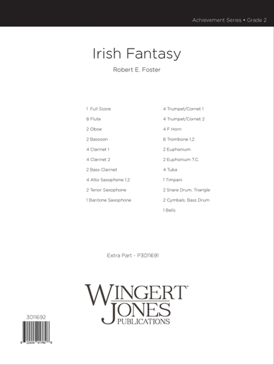 Irish Fantasy (Score) Irish Fantasy (Score) Concert Band scores gallery preview page 1