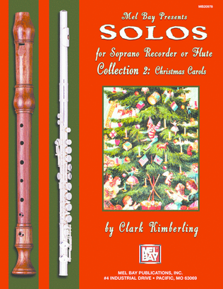 Book cover for Solos for Soprano Recorder or Flute, Collection 2: Christmas Carols
