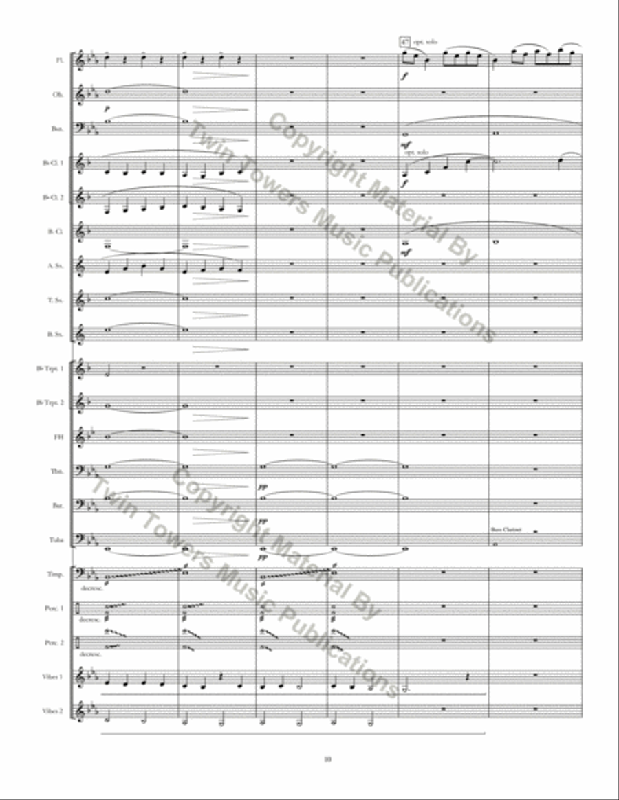 Kingsland Threnody Concert Band scores gallery preview page 11