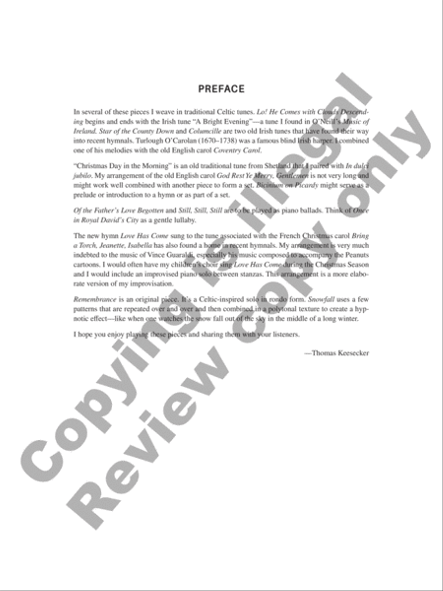 Wintertide Piano Solo scores gallery preview page 2