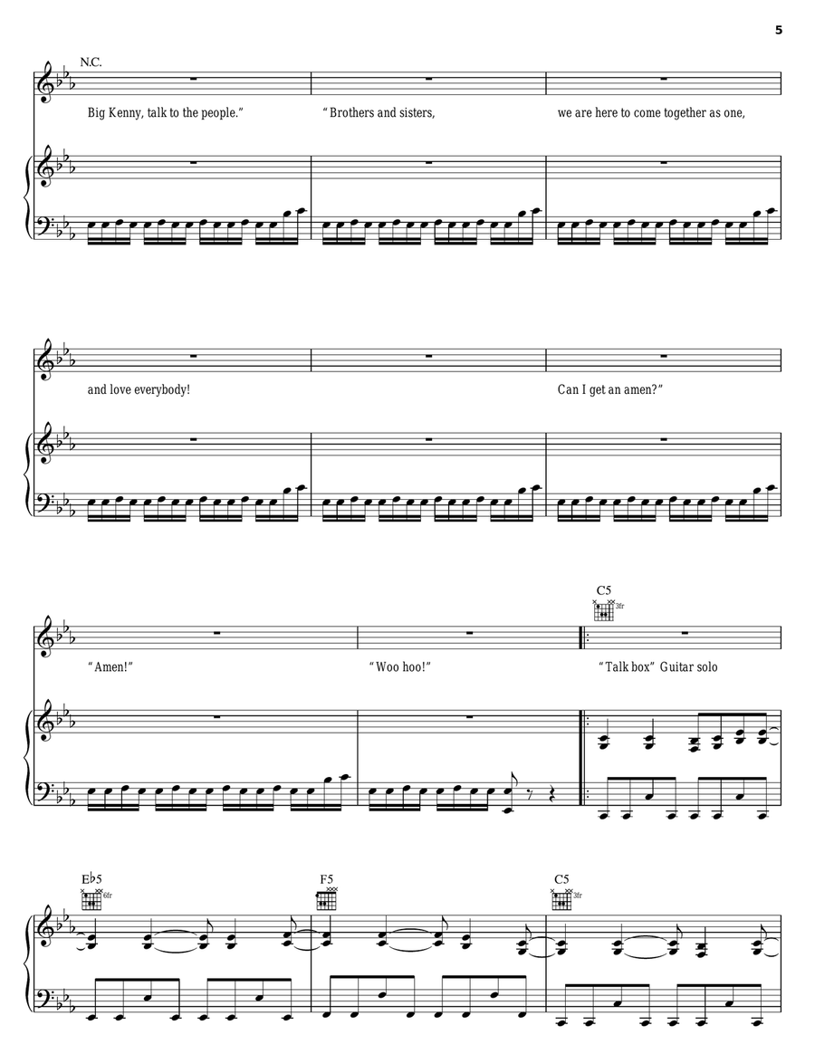We Got It Going On We Got It Going On Piano, Vocal, Guitar scores gallery preview page 5