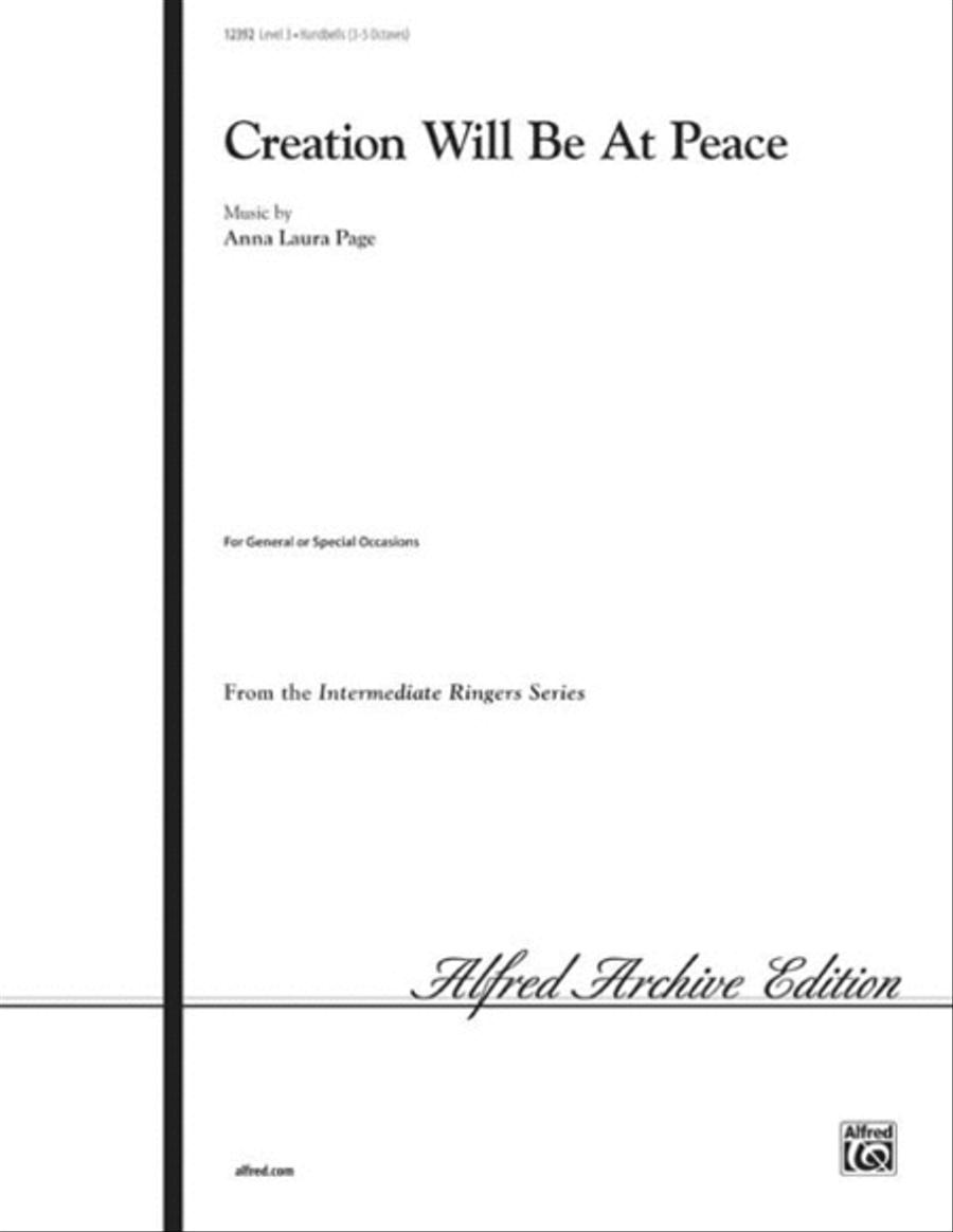 Creation Will Be at Peace Handbell Choir scores gallery preview page 1