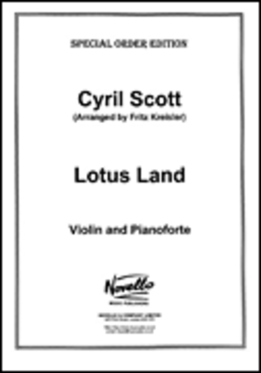 Scott: Lotus Land for Violin And Piano Violin Solo scores gallery preview page 1