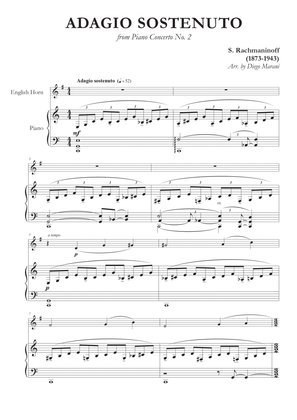 Book cover for Adagio Sostenuto from "Piano Concerto No. 2" for English Horn and Piano