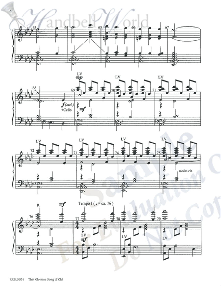 That Glorious Song of Old 5-Octaves scores gallery preview page 5