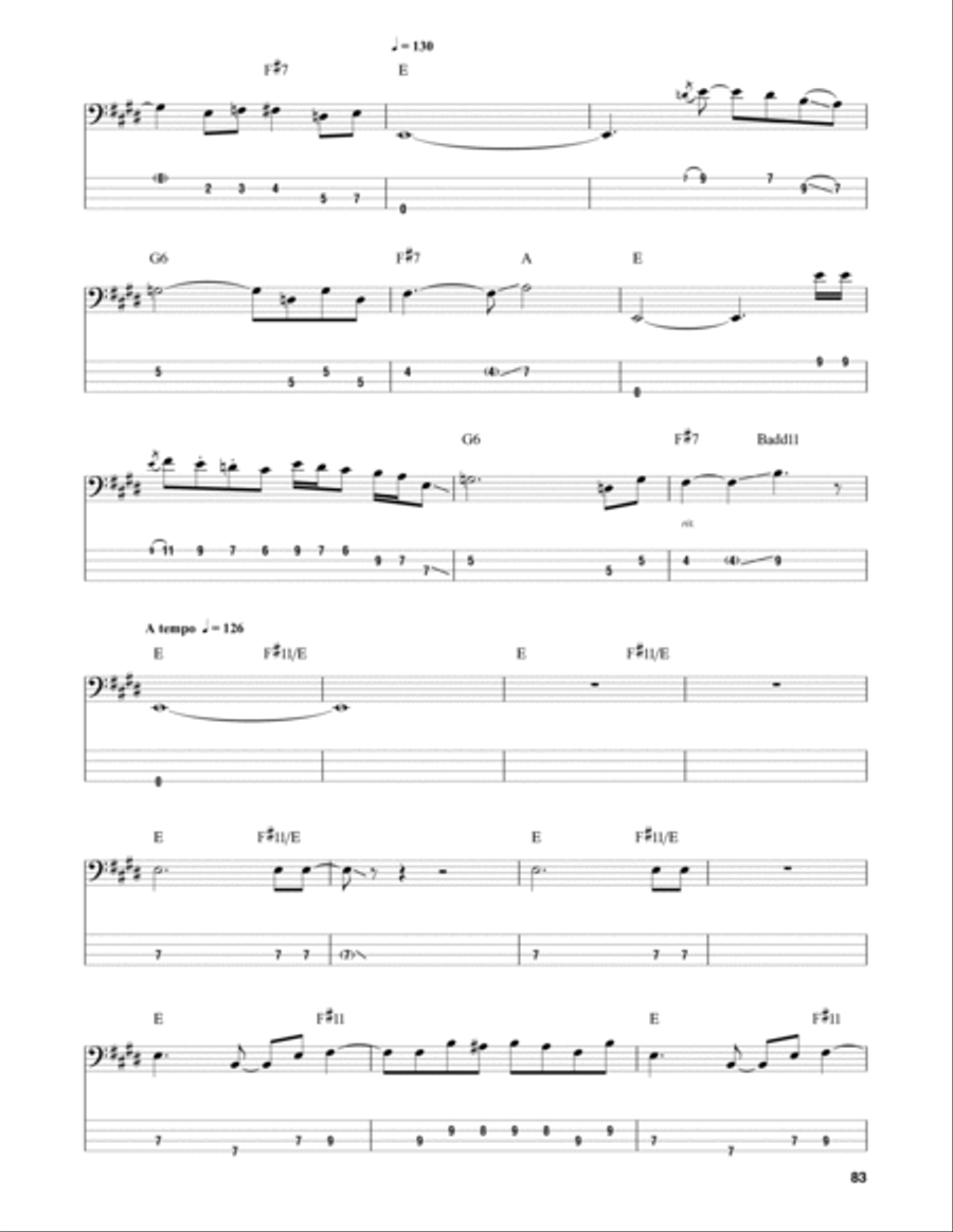 Xanadu Guitar Tablature scores gallery preview page 4