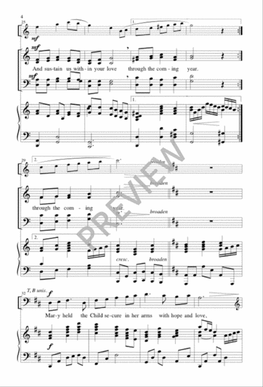 That Night in Bethlehem 4-Part scores gallery preview page 4