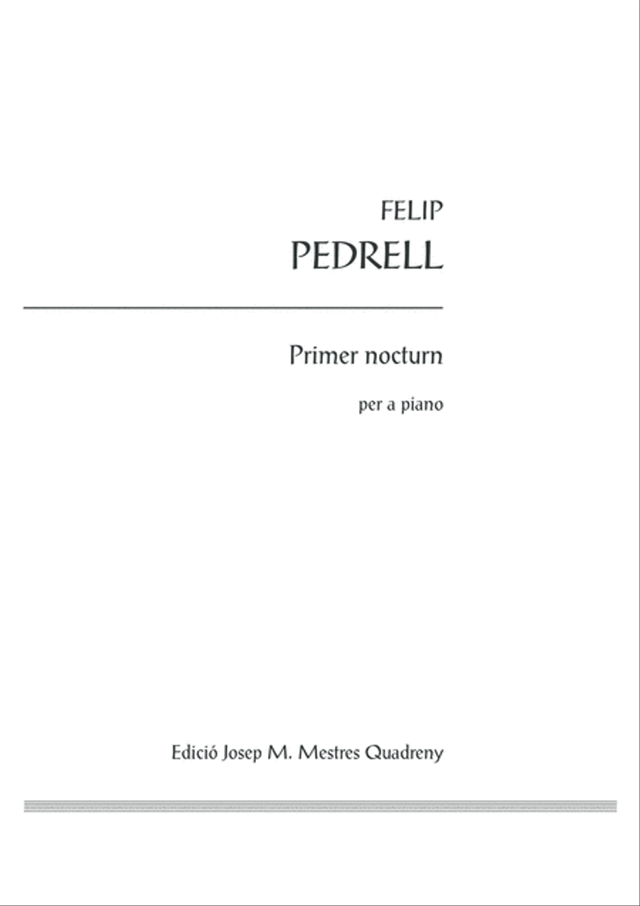 Primer nocturn Piano Solo scores gallery preview page 3