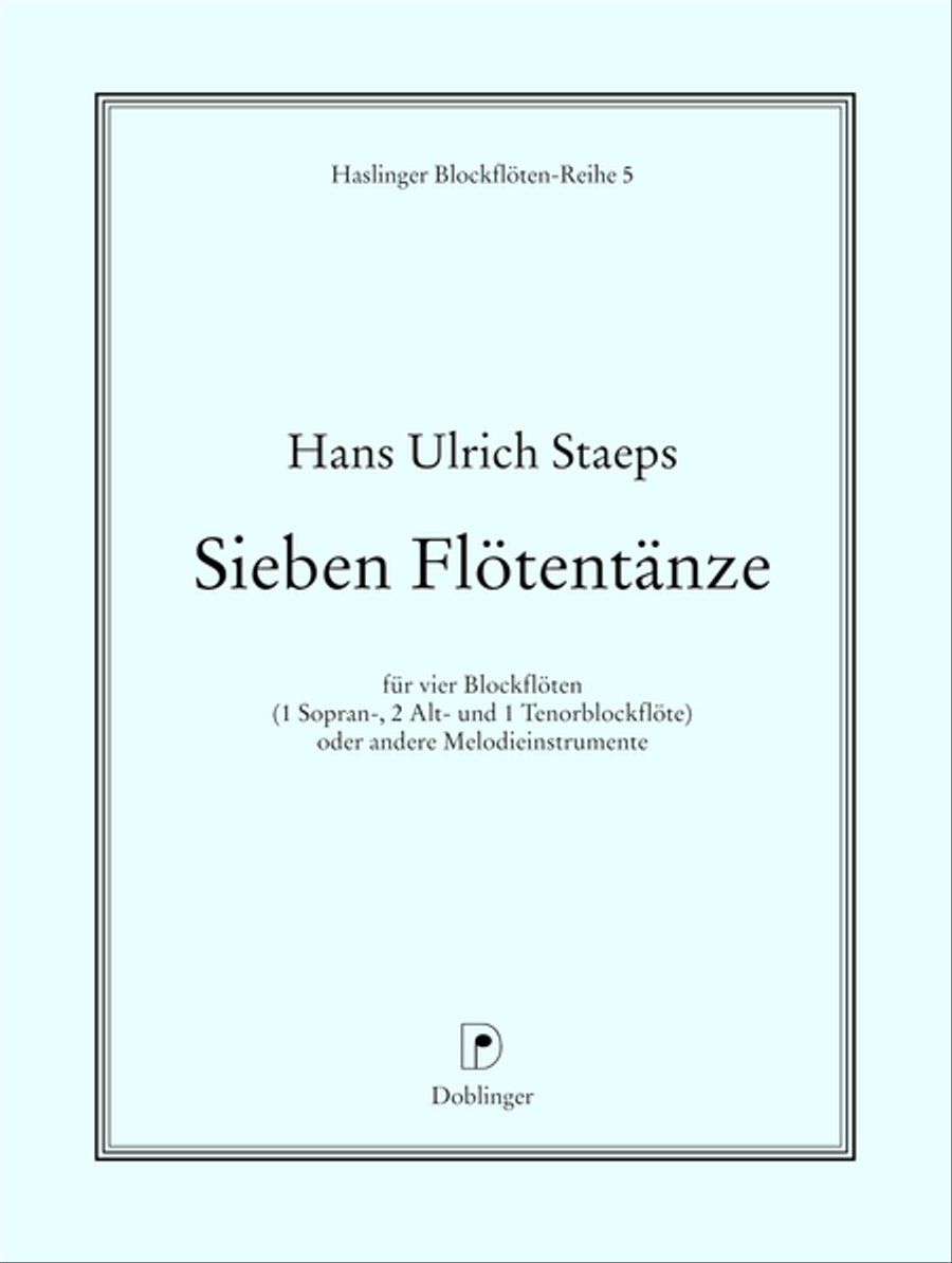 7 Flotentanze Flute scores gallery preview page 1