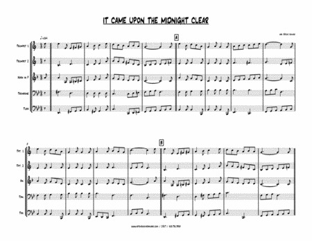 IT CAME UPON A MIDNIGHT CLEAR - CHRISTMAS BRASS QUINTET
