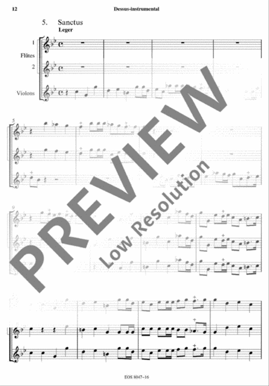 Messe de Mort Flute scores gallery preview page 12