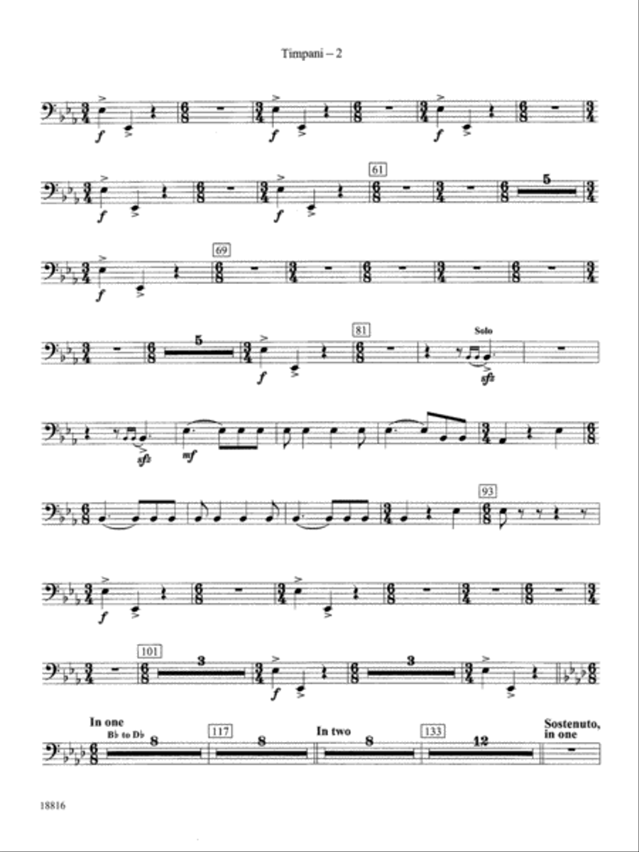 Canarios Fantasia: Timpani Concert Band scores gallery preview page 2