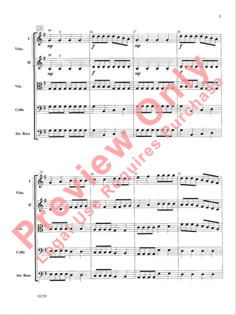 Three Scenes from a Green Valley String Orchestra scores gallery preview page 6